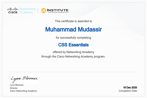 CSS Certificate